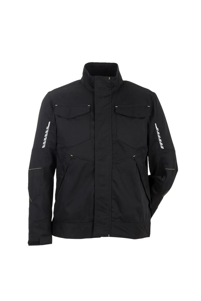 Stretchline Bundjacke – Schwarz – Vorderseite