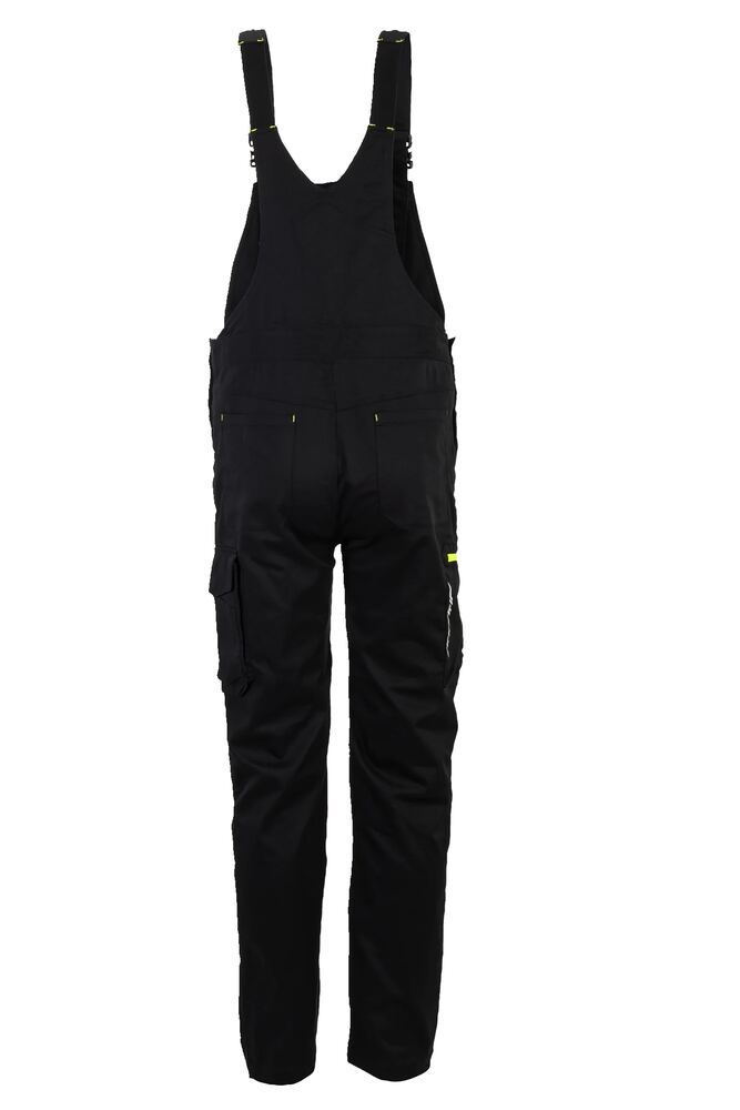Stretchline Latzhose – Schwarz – Rückseite