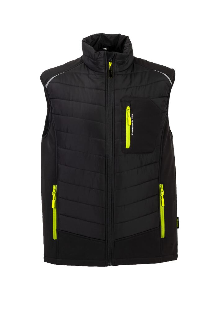 Stretchline Winterweste – Schwarz – Vorderseite