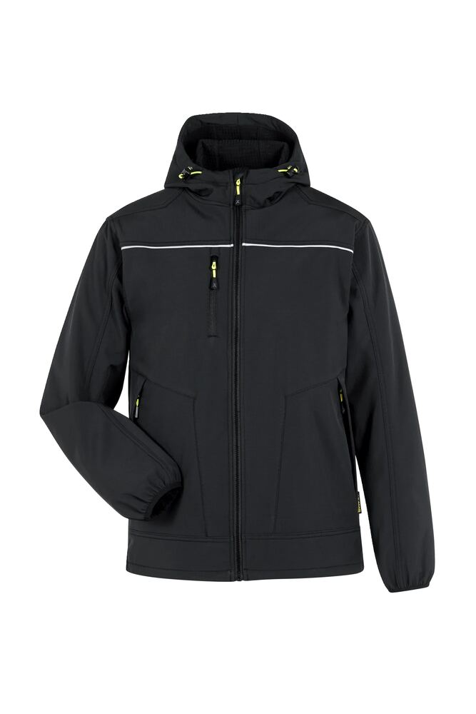 Recoline Softshelljacke – Schwarz – Vorderseite