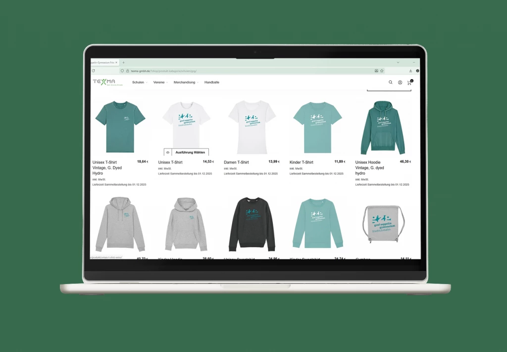 Mitarbeitershop für schulen