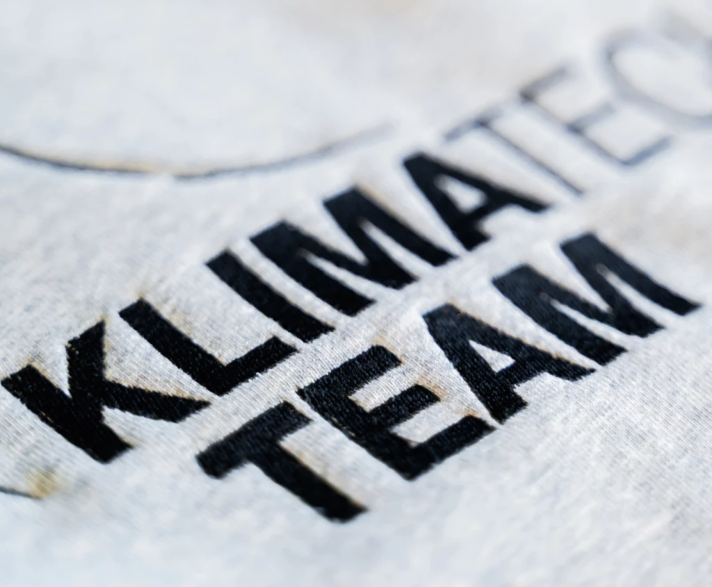 Gestickter Teamname